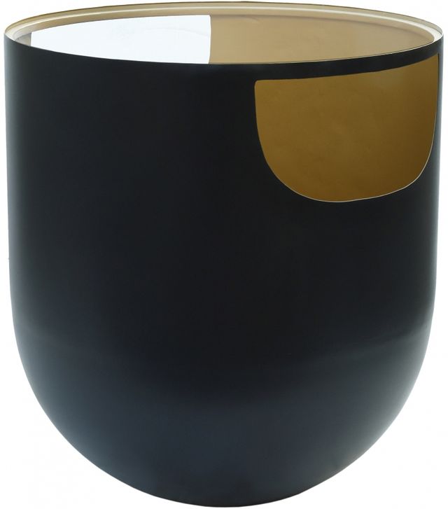 Meridian Furniture Doma Black/Gold End Table-0