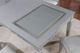 Furniture of America® Alena Silver Dining Table with Glass Insert Top -3