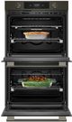 KitchenAid® 30" Black Ore Smart Double Electric Wall Oven with Assisted Cook Cycles-2