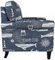 Jofran Inc. Seafarer Navy Accent Chair-3