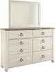 Signature Design by Ashley® Willowton Whitewash Youth Dresser and Mirror-0