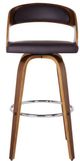 Armen Living Shelly Brown 30" Swivel Bar Stool-0