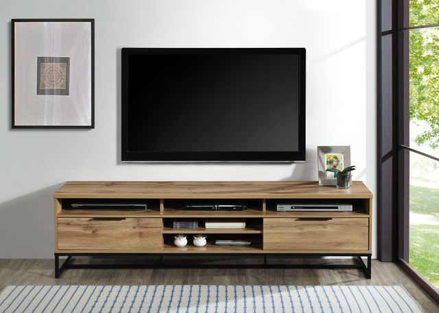 Milton Green Stars Oak Faux Wood 71" TV Stand-1