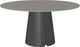Amisco Customizable Gemma 60" Round Dining Table with 0.5" Taupe Glass Top-0