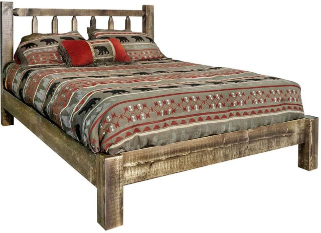 Montana Woodworks® Homestead Stain and Clear Lacquer King Platform Bed-0