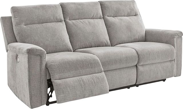Signature Design by Ashley® Barnsana Ash Power Reclining Sofa-1
