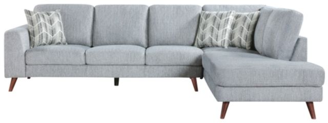 Homelegance® Broadway 2-Piece Blue/Gray Right-Arm Facing Sectional and Chaise-2