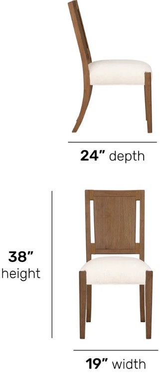 Flexsteel® Lincoln 2-Piece Beige/Walnut Upholstered Dining Side Chairs-2