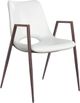 Zuo® Modern Desi Walnut/White Dining Chair-0