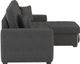 Homelegance® McCafferty 2-Piece Dark Gray Right-Arm Facing Pull-out Sleeper Sectional and Chaise with Hidden Storage-3
