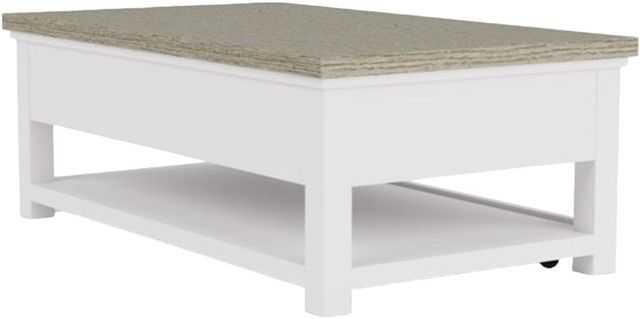Riverside Furniture Cora Fog Large Cocktail Table with Cloud Base-3