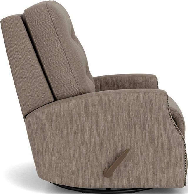 Flexsteel® Devon Brown Pewter Manual Swivel Gliding Recliner-2