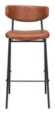 Zuo Modern Sharon Vintage Brown Bar Chair-1