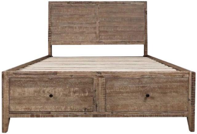 Jofran Inc. Maxton Wash Brown King Panel Storage Bed-3