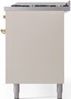 Ilve® Nostalgie II Series 60" Antique White Pro Style Dual Fuel Range-4