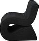 Coaster® Ronea Boucle Charcoal Upholstered Armless Curved Accent Chair-3