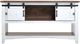 International Furniture Direct Pueblo Brown Top Sofa Table with White Base-3