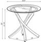 Coaster® Brooke 3-Piece Tempered Glass Top Occasional Table with Chrome Base Set-4