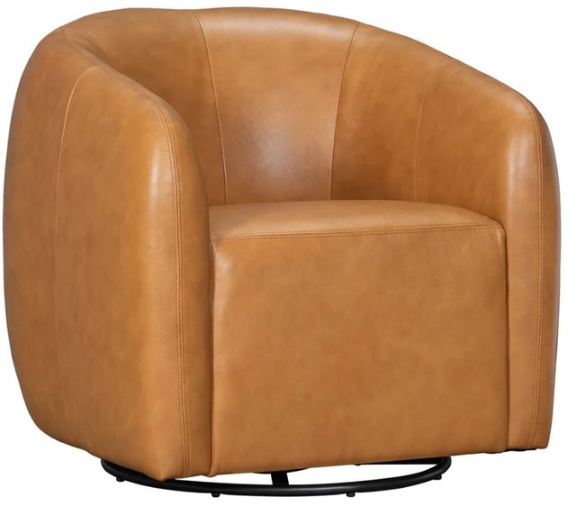 Parker House® Como Renaissance Cayanne Swivel Glider Accent Chair-0