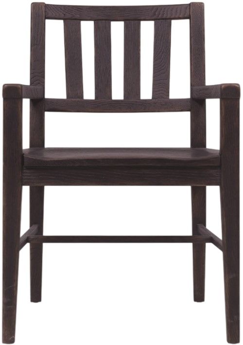 Hooker® Furniture Driftwood Burnt Timber Splatback Dining Arm Chair-2