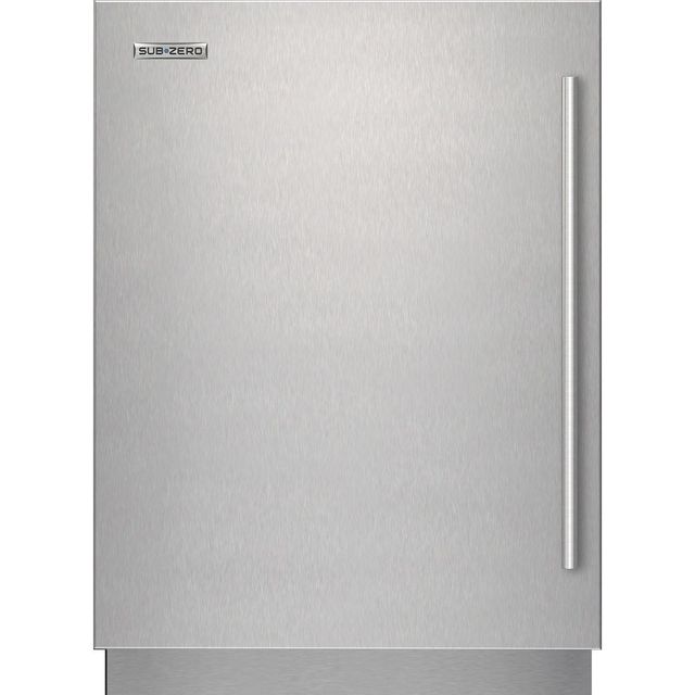 Sub-Zero® Designer Stainless Steel Left Hinge Undercounter Refrigerator Door Panel Kit-0