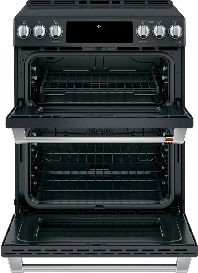 Café™ 30" Matte Black Slide In Double Oven Slide-In Induction Range-1