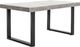 Moe’s Home Collection Jedrik Dark Grey Large Concrete Outdoor Dining Table with Black Metal Legs-0