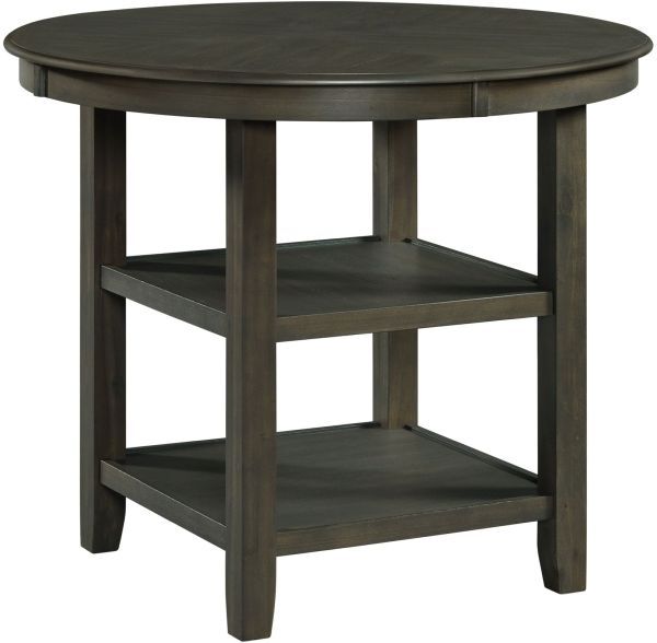 Elements International Amherst 5-Piece Gray Counter Dining Set-1