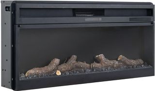 International Furniture Direct Hardrware EFP Black Electric Fireplace