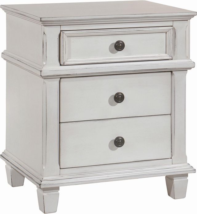 Coaster® Carolina 4-Piece Antique White Queen Bedroom Set-3