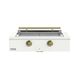 Caliber™ Rockwell Social 42" 2-Burner Matte White Built-In Liquid Propane Grill with Gold Hardware-0