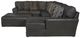 Jackson Furniture Denali 4-Piece Steel Right Side Facing U-Shape Sectional Set-2
