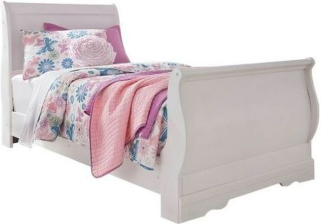 Signature Design by Ashley® Anarasia 3-Piece White Twin Sleigh Bed Set-1