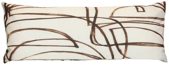 Stylecraft Norman Wyatt Home Beige/Brown Designer Lumbar Pillow-0