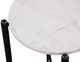 Steve Silver Co. Loxie White End Table with Black Base-3