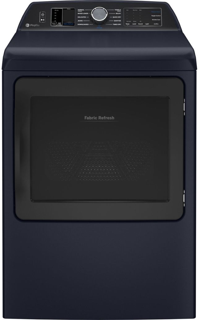 GE Profile™ 7.3 Cu. Ft. Sapphire Blue Front Load Electric Dryer