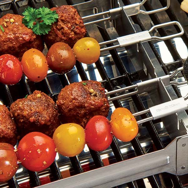 Broil King® Dual Prong Skewer Set-Stainless Steel-2