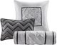 Olliix by Madison Park Laurel 7 Piece Black California King Tufted Comforter Set-2