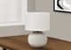 Monarch Specialties Inc. 21"H Cream Ceramic Table Lamp-4