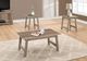 Monarch Specialties Inc. 3 Piece Dark Taupe Table Set-2