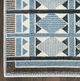 Nourison Home™ Nordic NRC06 Blue 5'x7' Style 1 Area Rug-1