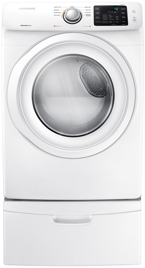 Samsung 7.5 Cu. Ft White Electric Dryer Cole s Appliance Home Furnishings