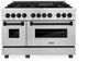 ZLINE Autograph Edition 48" Satin Stainless Steel Pro Style Dual Fuel Range-0