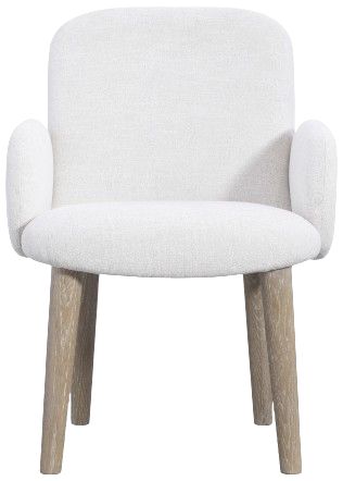Bernhardt Loggia White Arm Chair-1