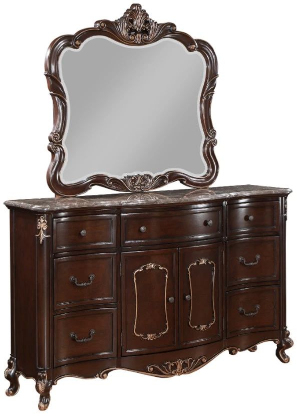 New Classic® Home Furnishings Constantine Cherry Dresser and Mirror-0