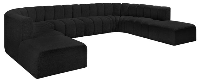 Meridian Furniture Arc 10-Piece Black Sectional-0