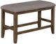 Crown Mark Manning Brown/Gray Counter Dining Bench-0