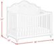 Elements International Alana White Crib with Guardrails-2