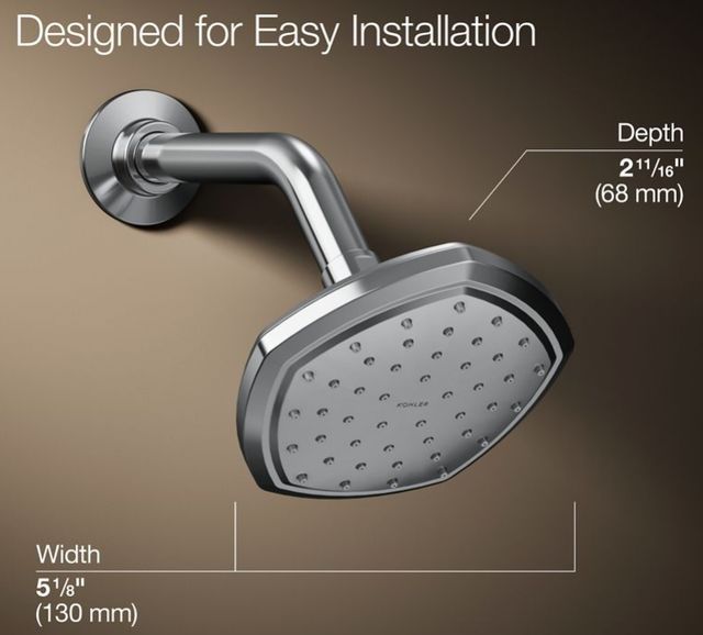 KOHLER® Occasion® Polished Chrome 1.75 GPM Single-Function Showerhead-4
