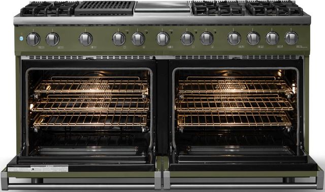 Viking® 5 Series 60" Martini Pro Style Dual Fuel (NG) Range with Polished Chrome Trim-1